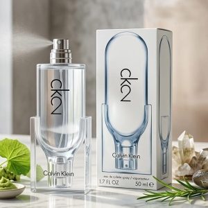 Calvin Klein CK2 Eau de Toilette Perfume With Clear And Light Blue Bottle